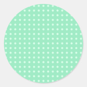 Elegant Mint Green Colour Template Blank Custom Classic Round Sticker