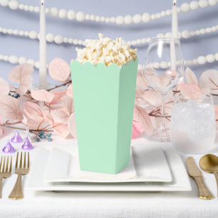Elegant Mint Green Popcorn Favour Box Design