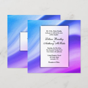 Elegant Mist Purple Wedding Invitation