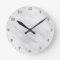 Elegant Misty Silver Pearl Clock Bath Accessory
