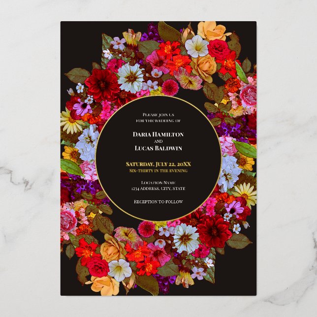 Elegant Mixed Flower Arrangement Wedding Circle (Front)