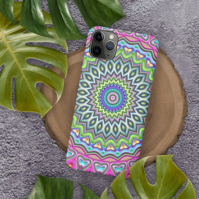 Elegant Modern Abstract Bohemian Mandala Art Case-Mate iPhone Case (Creator Uploaded)