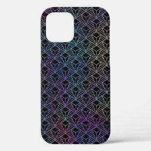 Elegant Modern Abstract Colourful Art Deco Pattern iPhone 12 Pro Case