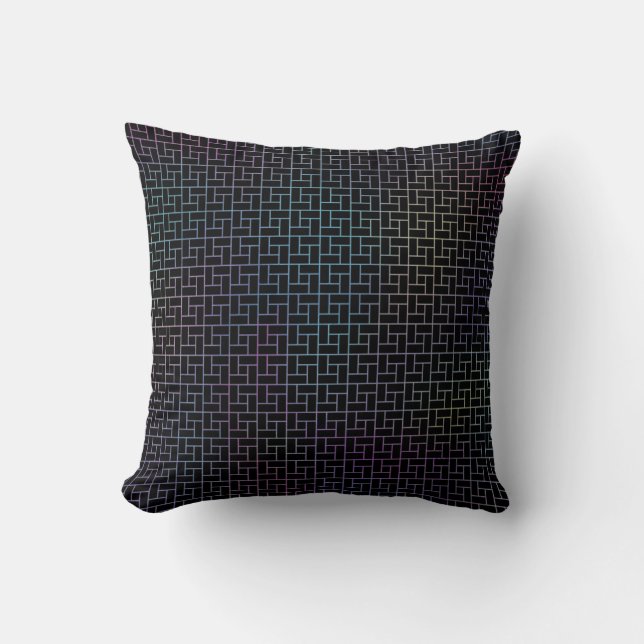 Elegant Modern Abstract Colourful Basket Pattern | Cushion (Front)