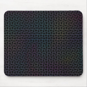 Elegant Modern Abstract Colourful Basket Pattern Mouse Mat