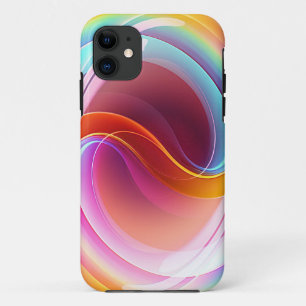 ELEGANT MODERN ABSTRACT PSYCHEDELIC ART iPhone 11 CASE