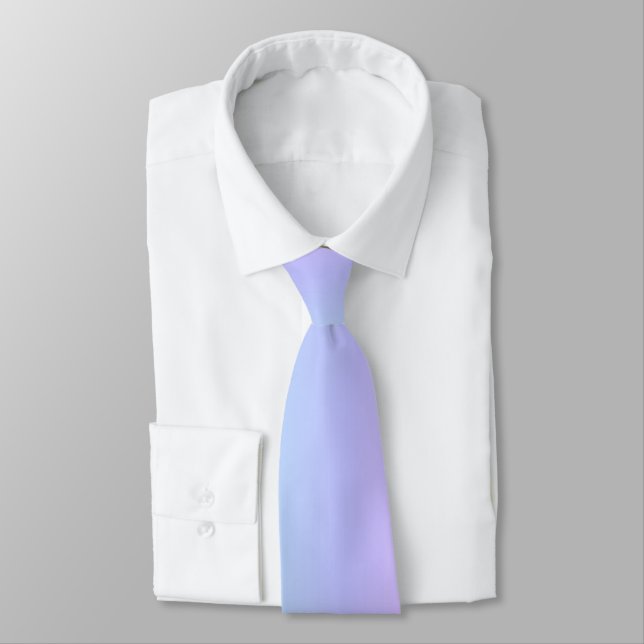 Elegant Modern Abstract Rainbow Colour Purple Blue Tie (Tied)