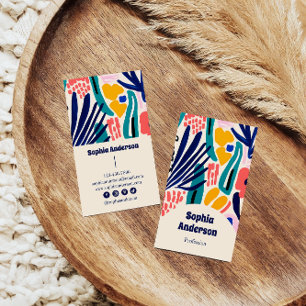 Elegant Modern Abstract with Bold Artistic Design Business Card