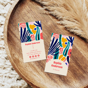 Elegant Modern Abstract with Bold Artistic Design Business Card