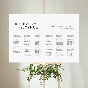 Elegant Modern Alphabetical Seating Chart