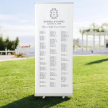 Elegant Modern Alphabetical Seating Chart