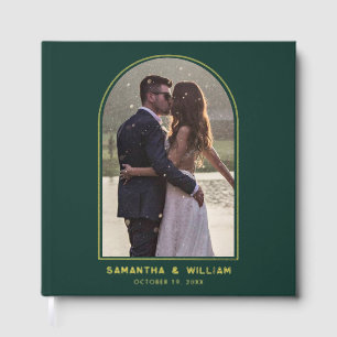 Elegant Modern Arch Photo Wedding Guest Book