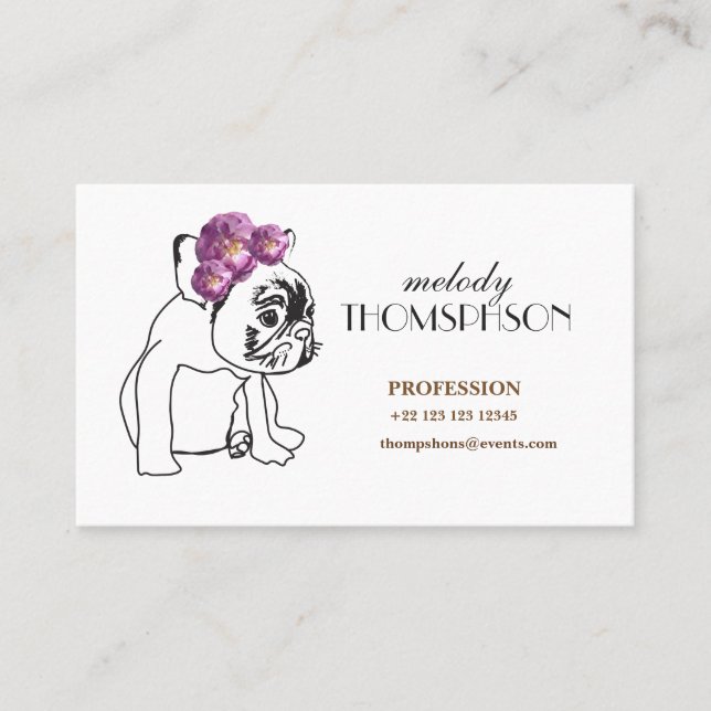 Elegant Modern Art Business Cards (Front)