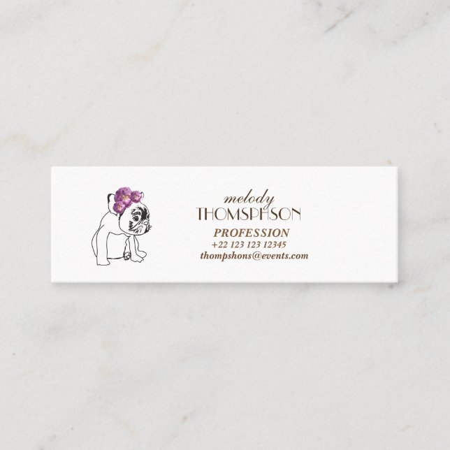 Elegant Modern Art Mini  Standard Matte Card (Front)