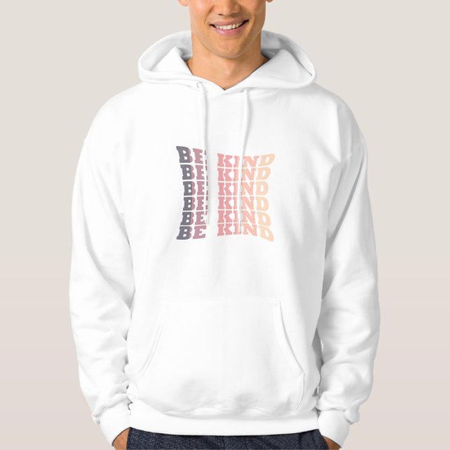 Elegant Modern Be kind kindness Hoodie (Front)