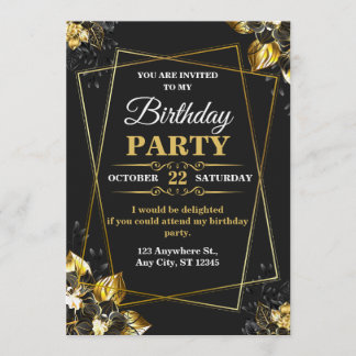 Elegant & Modern Birthday Card – CUSTOMIZABLE CARD