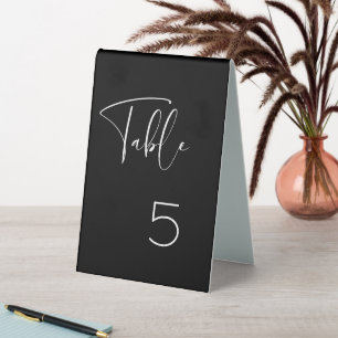 Elegant & modern black and white wedding table ten