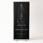 Elegant Modern Black and White Wedding Welcome