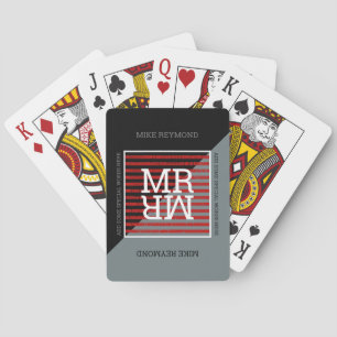 elegant_modern black/grey playing_cards with name playing cards