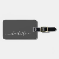 Elegant Modern Black Script Name Personalised