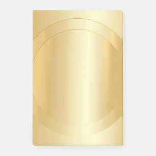 Elegant Modern Blank Template Trendy Gold Look Post-it Notes