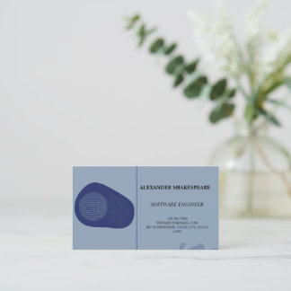Elegant/Modern/Blue Engineer Business Card