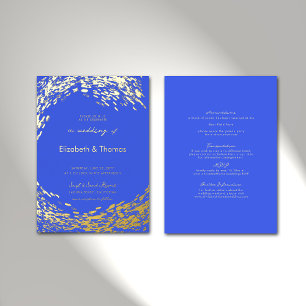 Elegant Modern Blue Wave All in One Beach Wedding