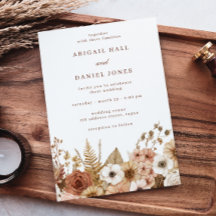 Elegant Modern Boho Floral Wedding