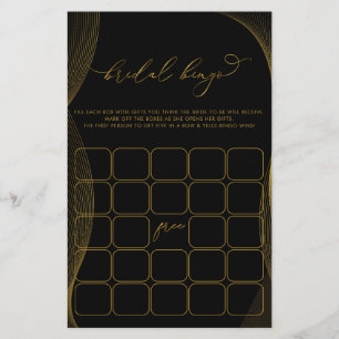 Elegant Modern Bridal Shower Bingo Game