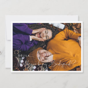 Elegant & modern Bridesmaid proposal card