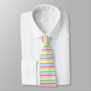 Elegant Modern Bright Colours Striped Template Tie