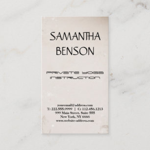 Elegant modern bright watercolor yoga business card