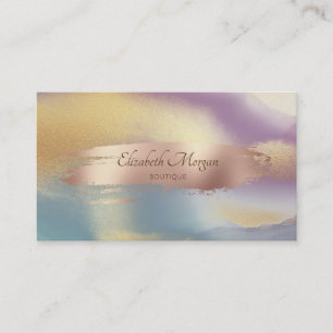 Elegant Modern,Brush Stroke,Colourful Business Card