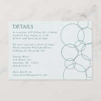 Elegant Modern Bubbles Geometric Grey & Dark Teal