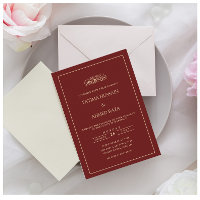 Elegant Modern Burgundy Islamic Muslim Wedding