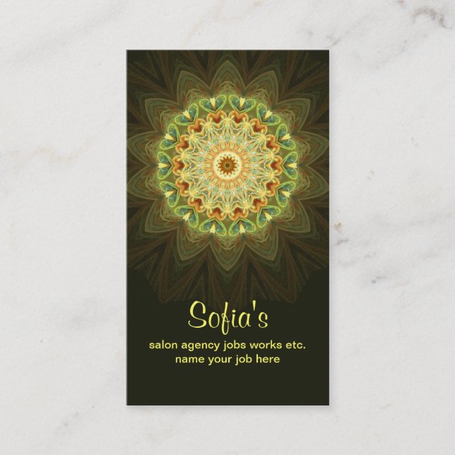 elegant modern business card (Front)