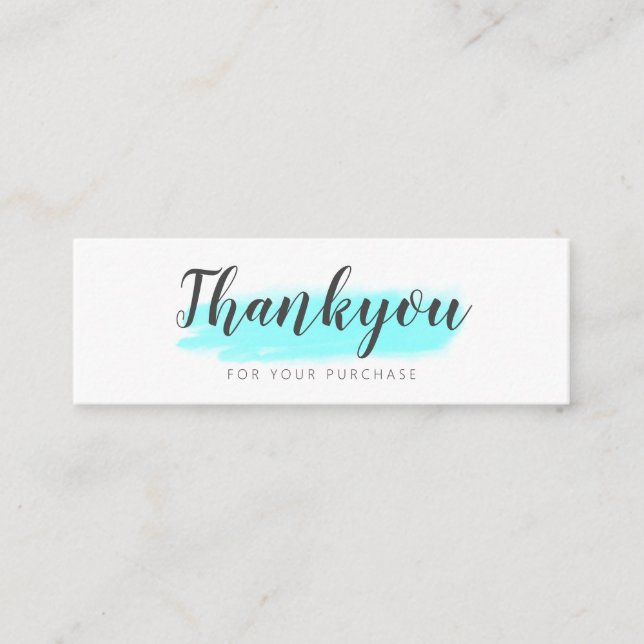 Elegant Modern Business Package Thank You Insert  (Front)