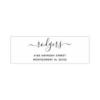 Elegant Modern Calligraphy 08 | Return Address Self-inking Stamp
