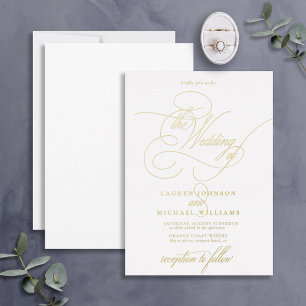 Elegant Modern Calligraphy Classic Wedding