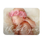 Elegant Modern Calligraphy New Baby Thank You