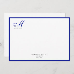 Elegant Modern Calligraphy Script Admiral Card
