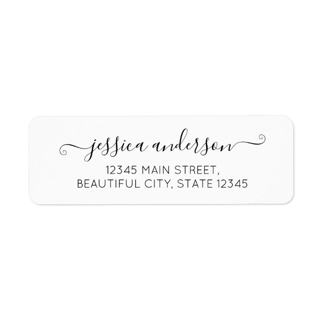 Elegant Modern Calligraphy Script Black Grey (Front)
