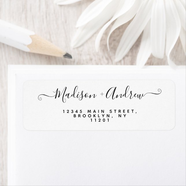 Elegant Modern Calligraphy Script Black Wedding (Insitu)