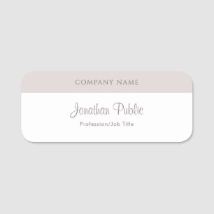 Elegant Modern Calligraphy Script Name Template Name Tag