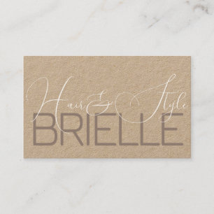 Elegant Modern Calligraphy Signature Photo Image  Business Card