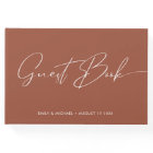 Elegant Modern Calligraphy Terracotta Wedding