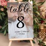 elegant modern calligraphy wedding faded photo tab table number<br><div class="desc">photo by freepik.com
elegant modern calligraphy wedding faded photo Table Number, custom</div>