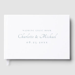 Elegant Modern Calligraphy Wedding Guest Book