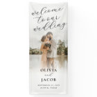 Elegant Modern Calligraphy Welcome Photo Wedding