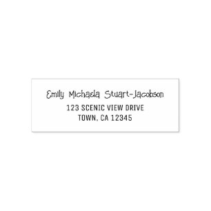 Elegant Modern Casual Contemporary Handwriting Self-inking Stamp